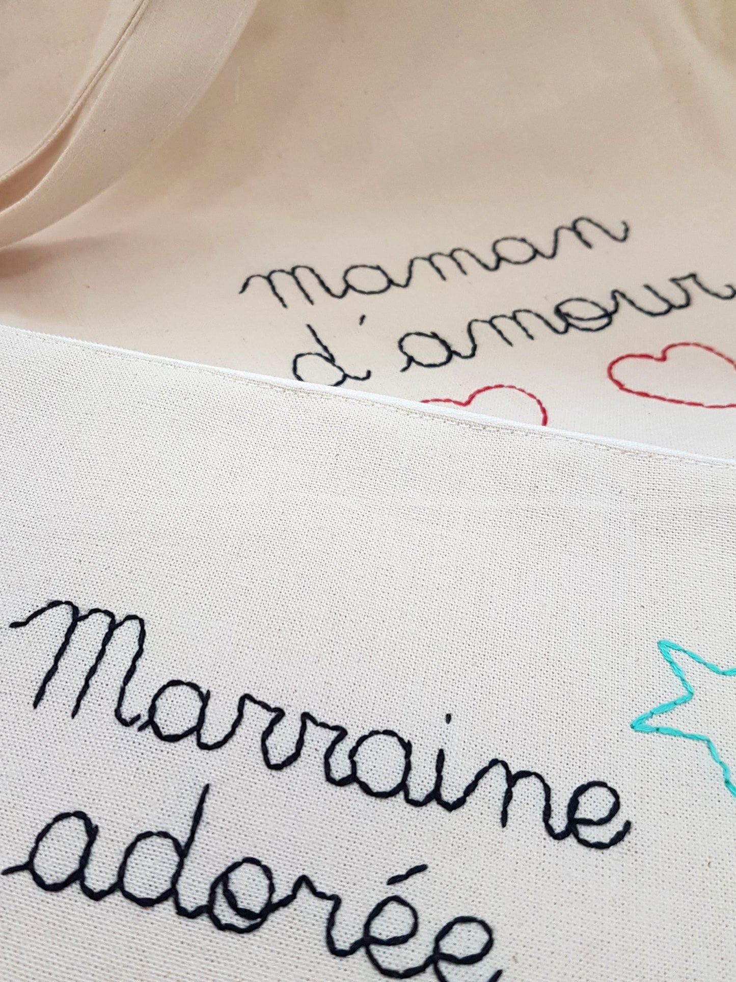 SUR COMMANDE - Tote Bag brodé