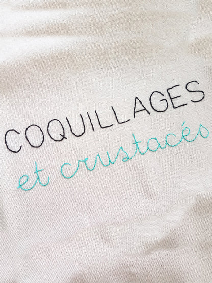 SUR COMMANDE - Tote Bag brodé